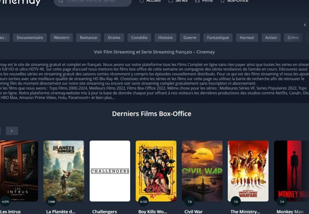 Cinemay : quelle URL faut-il retenir pour accéder au site ? 1 cinemay quelle url faut il retenir pour acceder au site