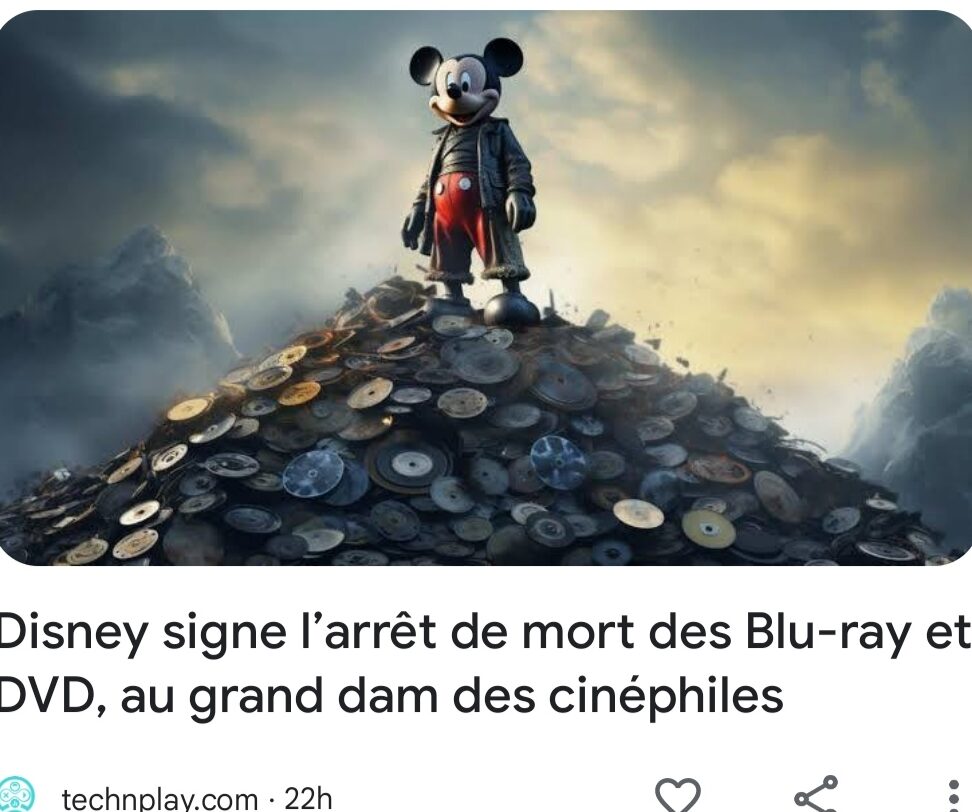 Disney signe l’arrêt de mort des Blu-ray et DVD, au grand dam des cinéphiles 4 disney signe larret de mort des blu ray et dvd au grand dam des cinephiles
