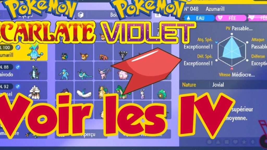 Pokémon Écarlate & Violet : Comment vérifier les IV ? 5 pokemon ecarlate violet comment verifier les iv