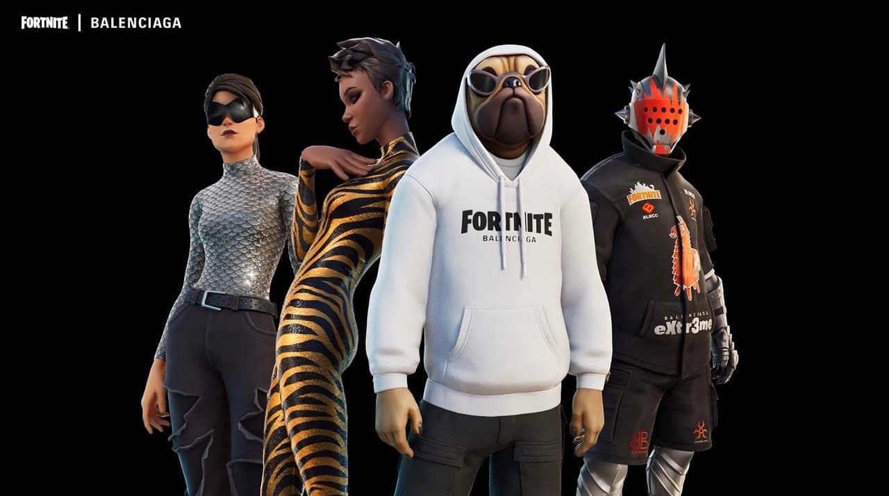 balenciaga debarque sur fornite banner