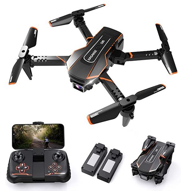 Comparatif des meilleurs mini drones : lequel choisir ? 6 drone dentree de gamme orange et noir de la marque Q10 pour enfants adolescents et adultes