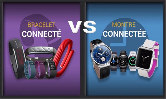 faire la difference entre une montre et un bracelet connecte