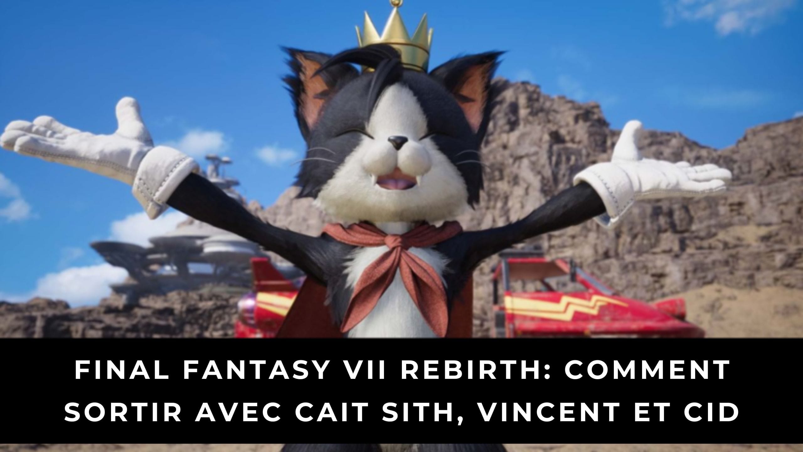 Quel est ce secret sur Cait Sith révélé avant la sortie de FF7 Remake 2 ? 7 ffvii sortir cait cover fr
