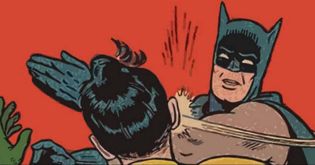 Pourquoi Robin sera un monstre dans le prochain Batman et Robin ? 7 batman gifle robin revue de la toile