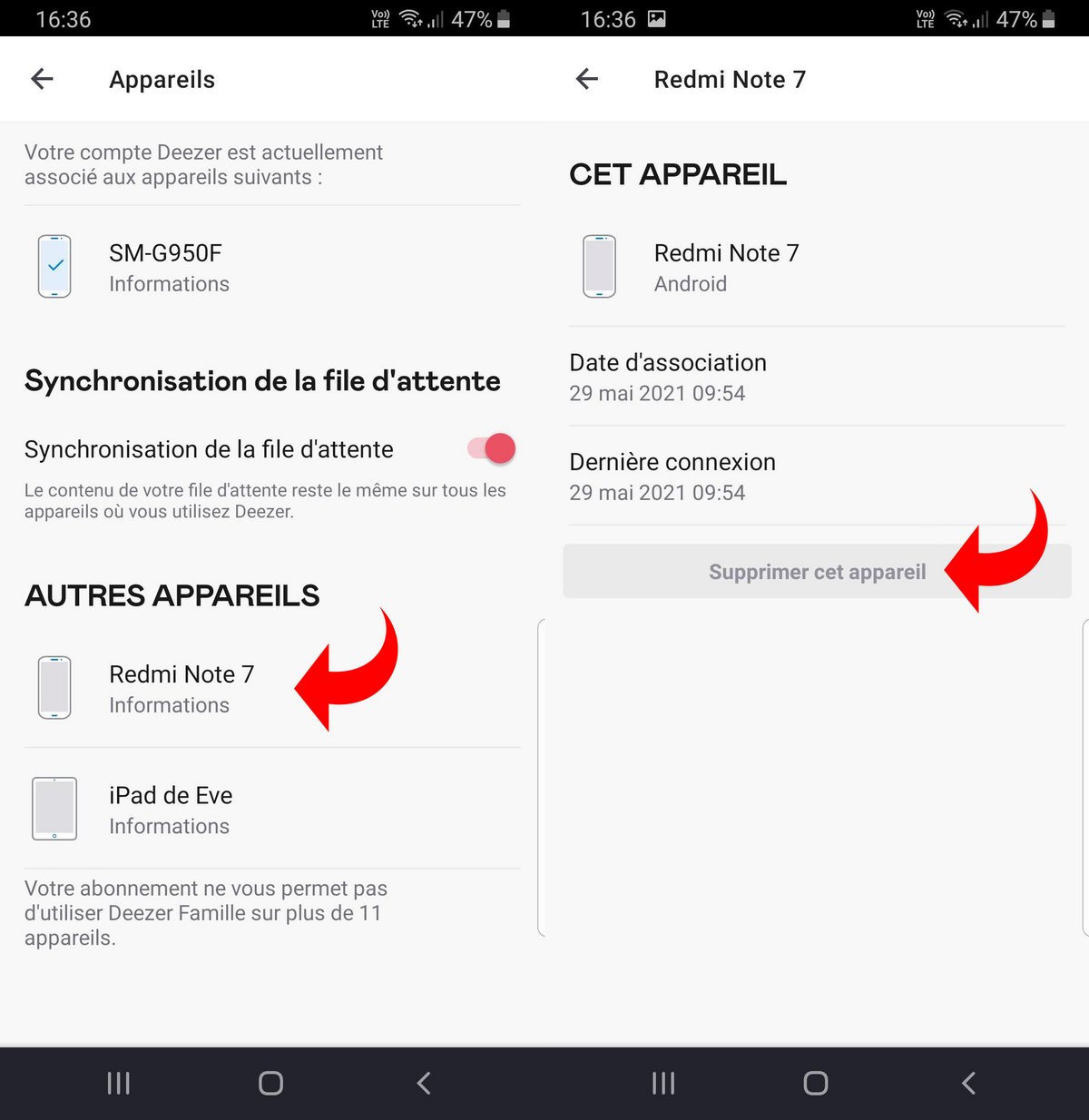 deezer appareils
