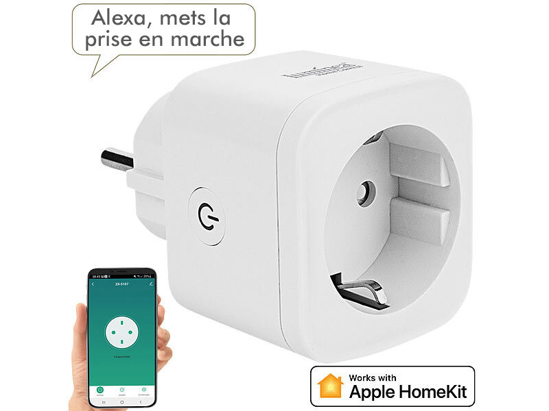 prise connectee sf 510 certifiee apple homekit et commandes vocales ref ZX5107 1