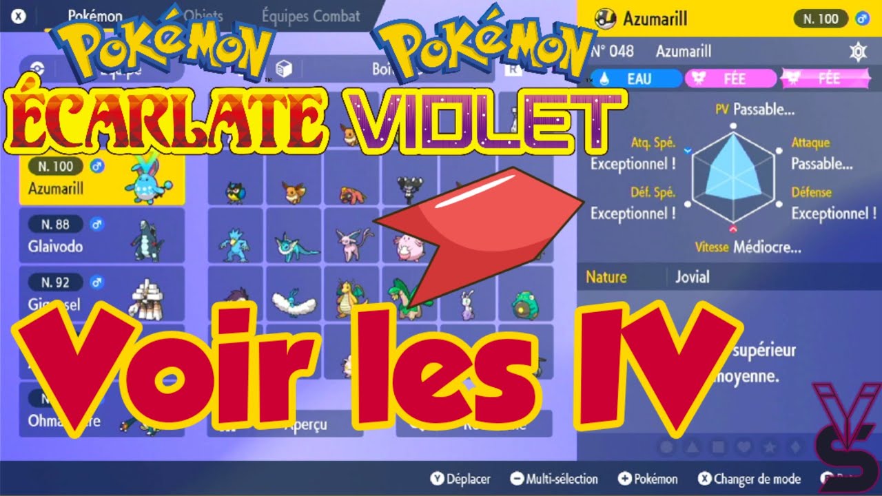 Pokémon Écarlate & Violet : Comment vérifier les IV ? 6 hq720