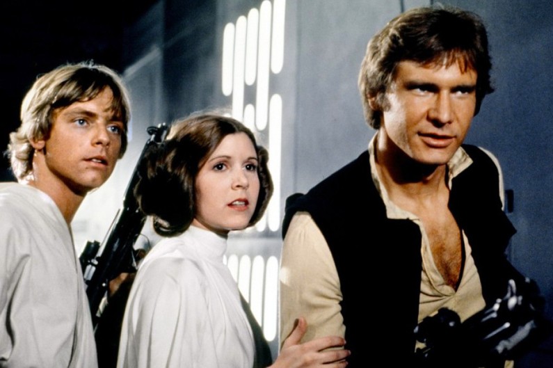 1255491 luke skywalker la princesse leia et han solo dans un nouvel espoir